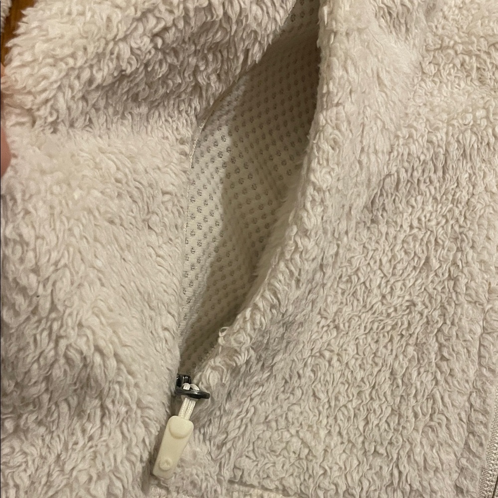 Marmot Cream Fleece Zip Up Sweatshirt Size S - Picture 5 of 14